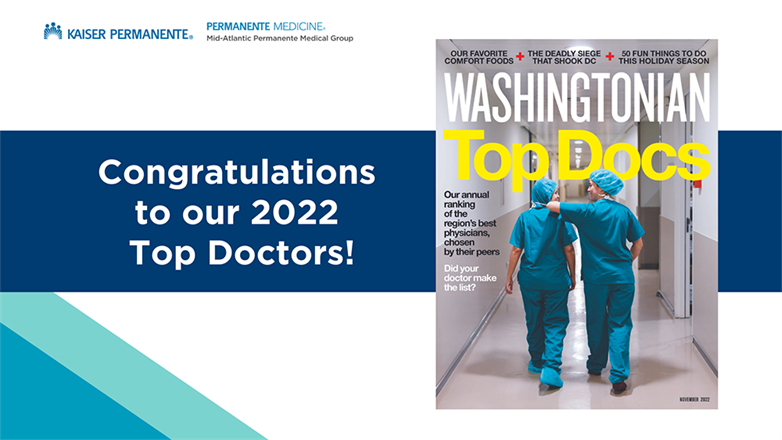 Washingtonian Magazine's Top Doctors At Kaiser Permanente