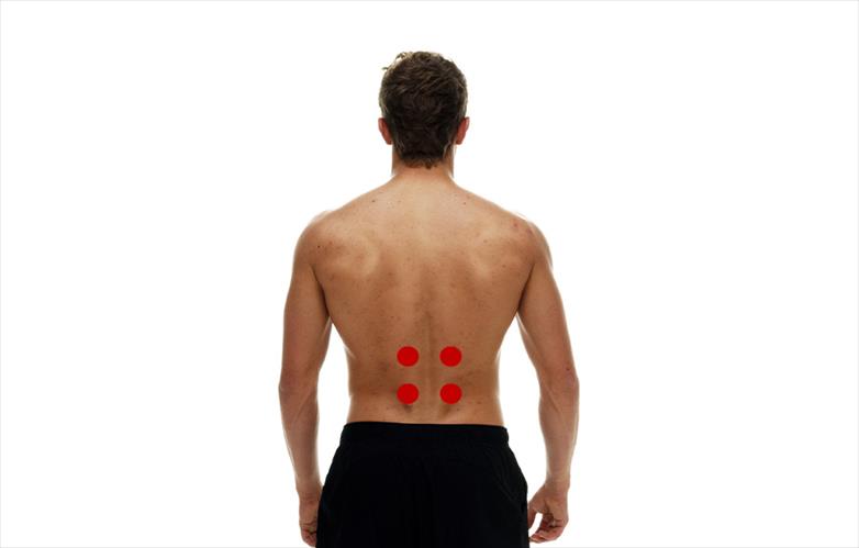Free Vector  Back of human female with pain spots